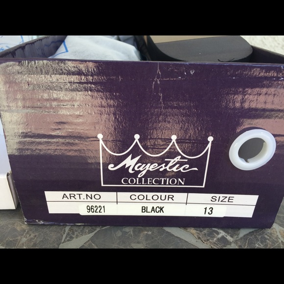 NWT Mens formal slip on leather lining black dress shoes #96221 - Picture 7 of 11